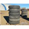 Image 4 : (6) 11R24.5 TIRES & RIMS