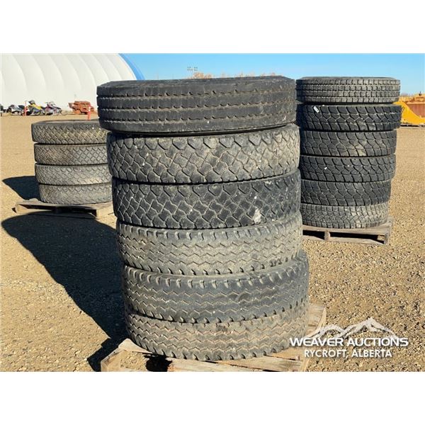 (6) 11R24.5 TIRES