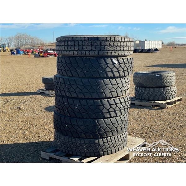 (6) 11R24.5 TIRES