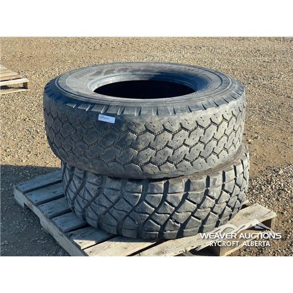 (2) 385/65R22.5 TIRES