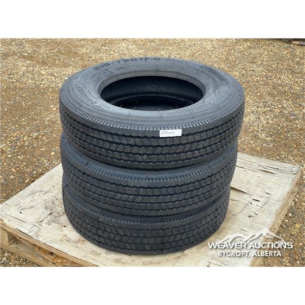 (3) GRIZZLY 215/75R17.5 TIRES