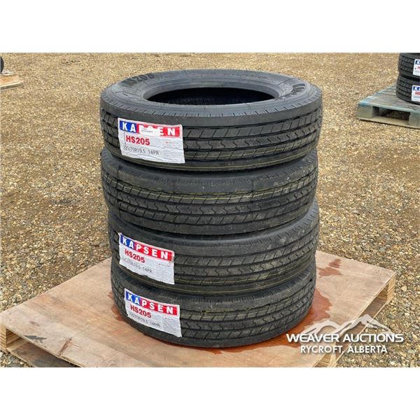 (4) KAPSEN 225/70R19.5 TIRES