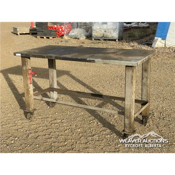 65 X 30 IN. STEEL WORKBENCH