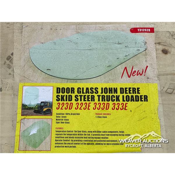 JOHN DEERE SKID STEER DOOR GLASS