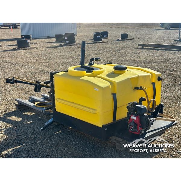 150 GAL. PRAYER TANK, HOSE REEL & HONDA GXH50 PUMP