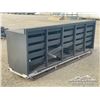 Image 4 : 112 X 28 IN. 20 DRAWER STEEL WORKBENCH