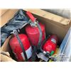 Image 6 : FIRE EXTINGUISHERS W/MISC SHOP ACCESSORIES
