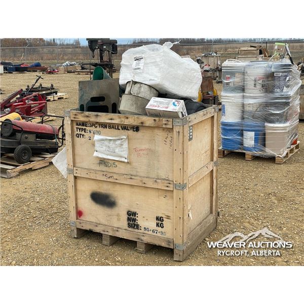 BIN OF OIL FUNNLES, DRAIN PANS & PADS