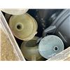 Image 9 : BIN OF OIL FUNNLES, DRAIN PANS & OIL PADS