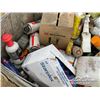 Image 8 : BIN OF MISC SHOP SPRAYS & VEHICLE FLUIDS