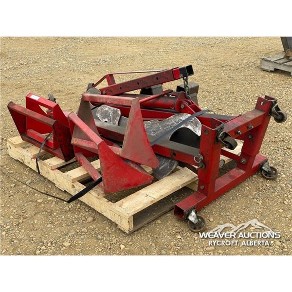 ENGINE HOIST W/MISC WHEEL CHOCKS