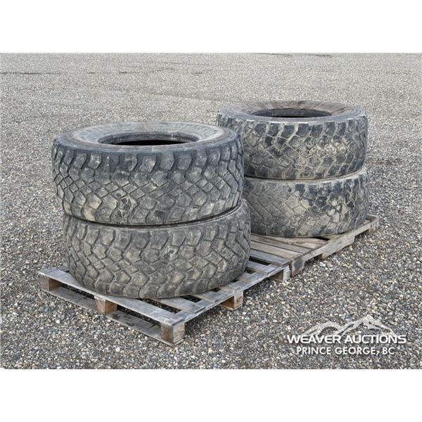 (4) 445/65R22.5 TIRES