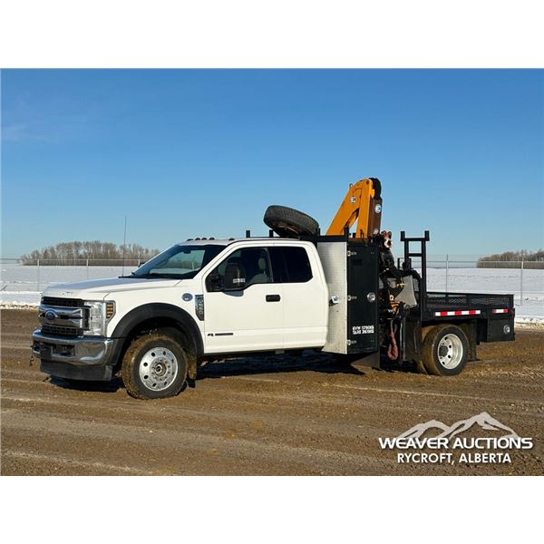 2018 FORD F550 XLT EXTENDED CAB BOOM TRUCK