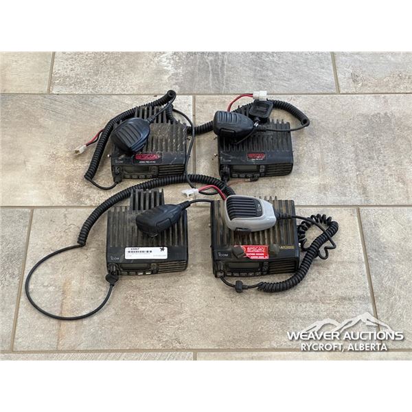 (4) ICOM TWO-WAY RADIOS