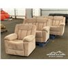 Image 1 : RECLINING SOFA W/LOVESEAT & CHAIR