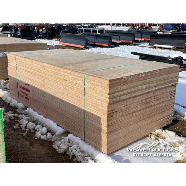(42) 3/4 IN. X 4 X 8 FT. FACTORY GRADE PLYWOOD