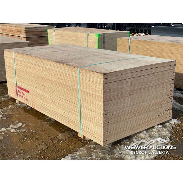 (70) 7/16 IN. X 4 X 8 FT. FACTORY GRADE PLYWOOD
