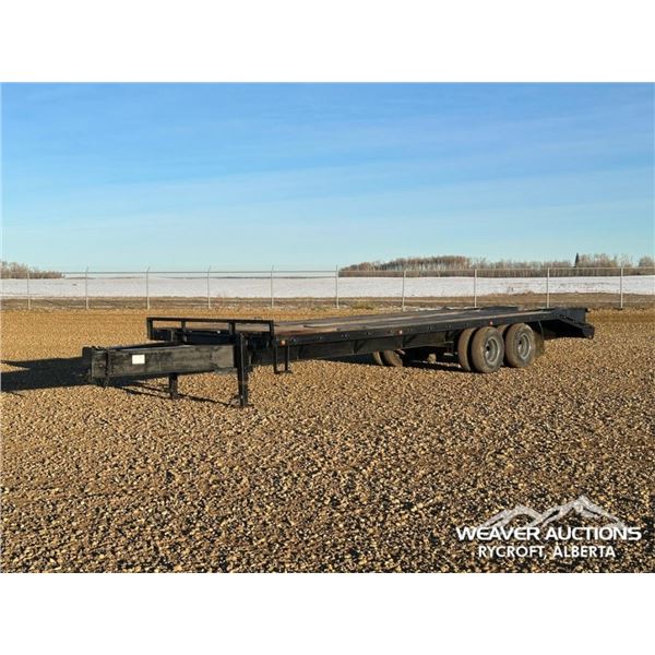 2001 SWS T/A DUALLY FLAT DECK EQUIPMENT TRAILER
