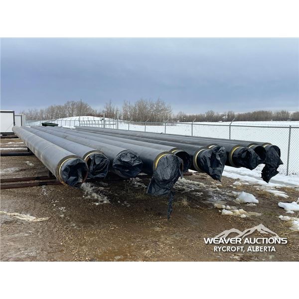 (10) 16 IN. X 65 FT. (+/-) INSULATED PIPES