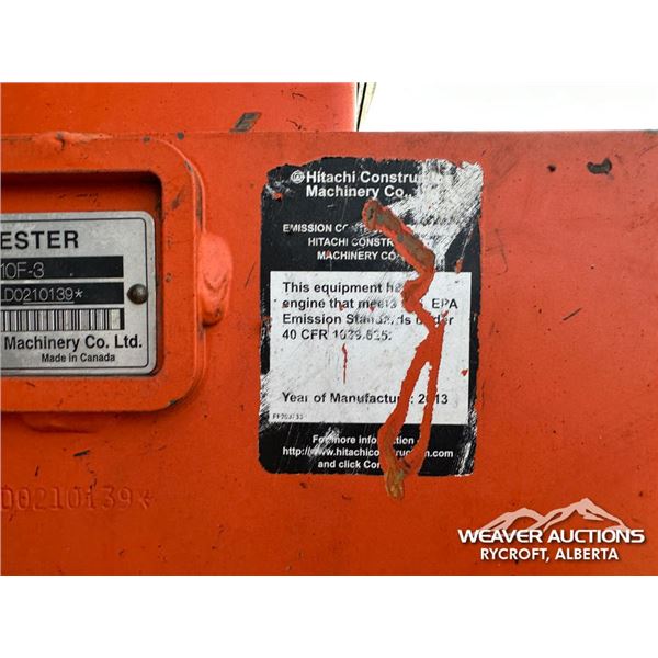 2013 HITACHI ZX210F-3 PROCESSOR - Weaver Bros. Auctions Ltd.