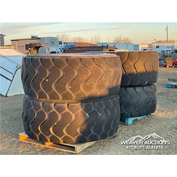 (4) 26.5 R25 LOADER TIRES