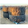 Image 4 : (4) 26.5 R25 LOADER TIRES