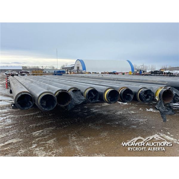 (10) 16 IN. X 65 FT. (+/-) INSULATED PIPES