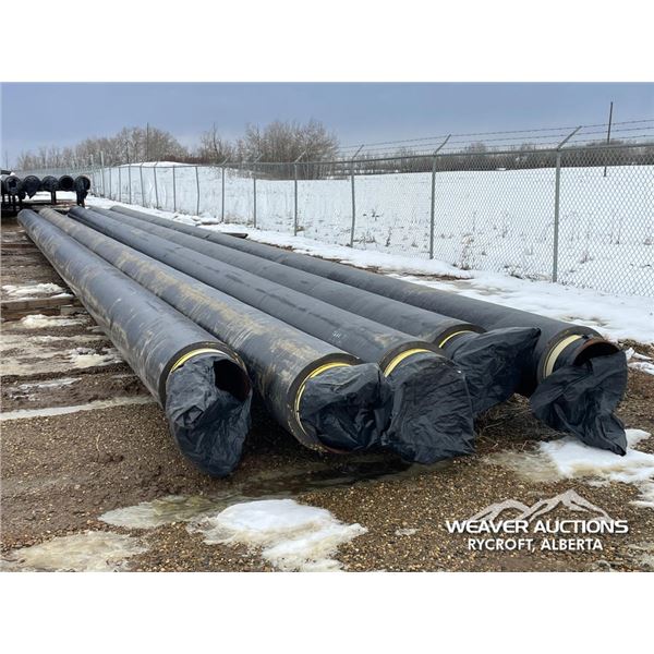 (5) 16 IN. X 65 FT. (+/-) INSULATED PIPES