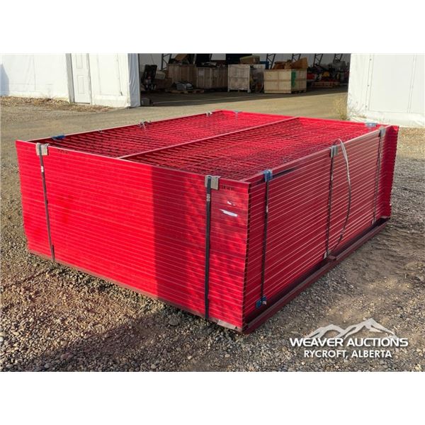 (30) 7.5 X 6 FT. POWDER COATED SITE FENCE PANELS