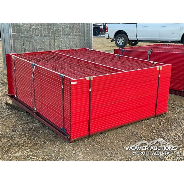 (30) 7.5 X 6 FT. POWDER COATED SITE FENCE PANELS