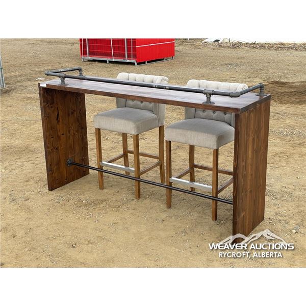 BAR TABLE & (2) CHAIRS