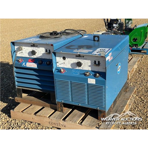 (2) MILLER SRH333 3 PHASE ELECTRIC WELDERS