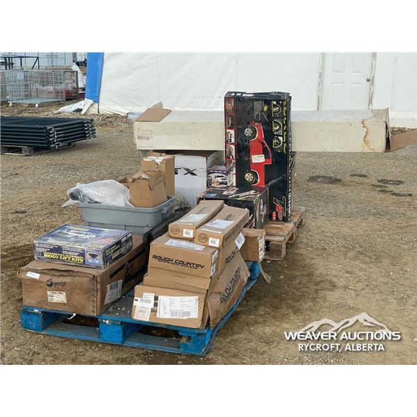 2 TRUCK LIFT KITS W/ASSORTED AUTOMOTIVE PARTS