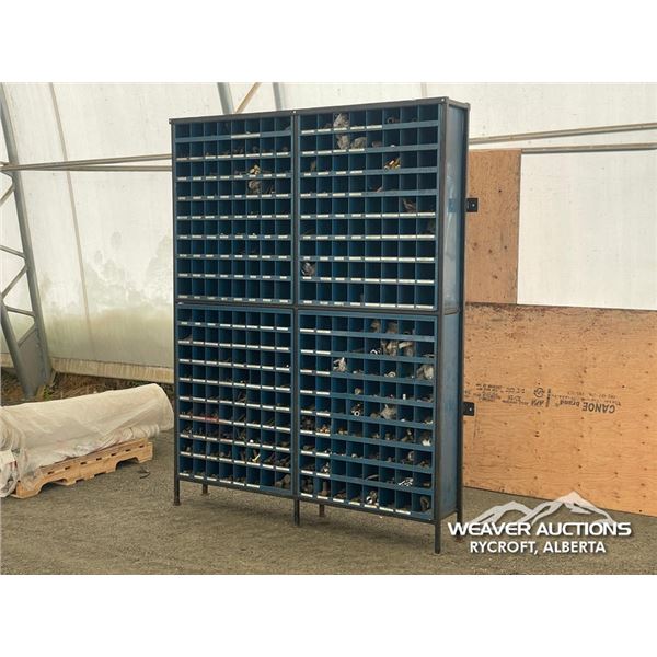 SHOP BOLT BIN W/ASSORTED NUTS & BOLTS