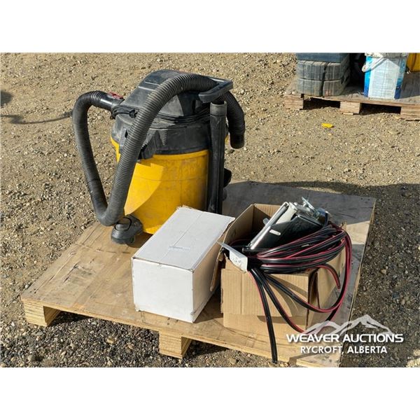 ELECTRIC GRAVEL TARP HARDWARE W/SHOP VACUUM