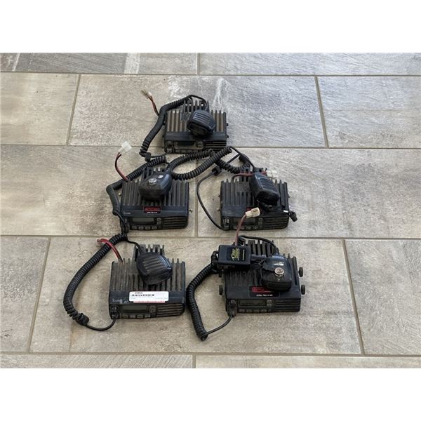 (5) ICOM TWO-WAY RADIOS