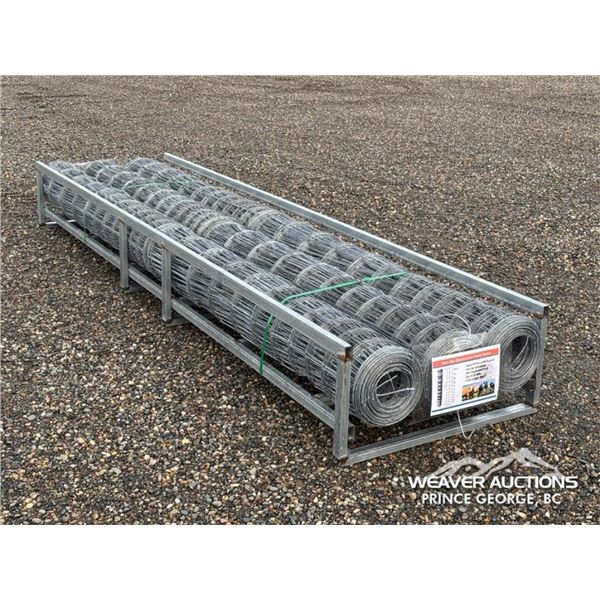 (6) ROLLS OF GALVANIZED FENCE