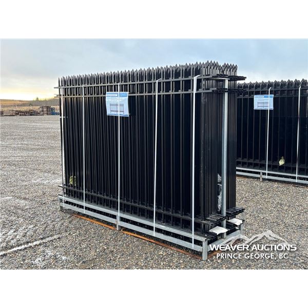 (20) PCE GALVANIZED STEEL FENCE