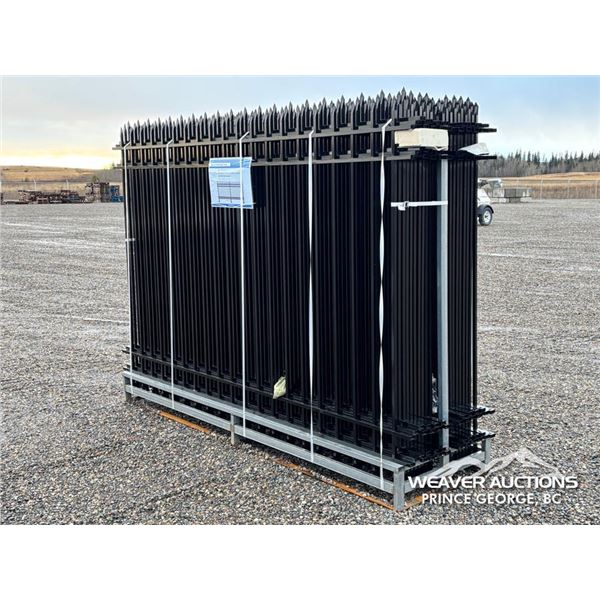 (20) PCE GALVANIZED STEEL FENCE