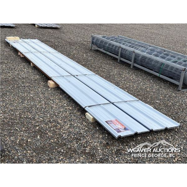 (20) 20 FT. METAL ROOFING PANELS