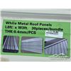 Image 5 : (30) 8 FT. METAL ROOFING PANELS