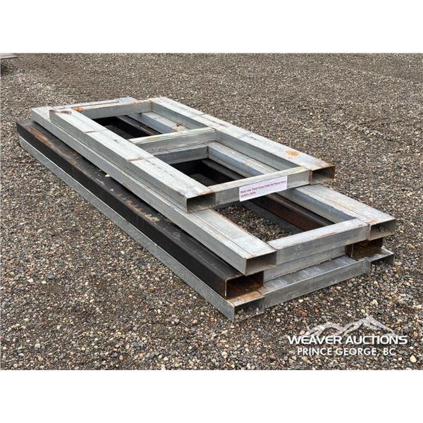 (4) STEEL FORKLIFT PALLETS