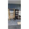 Image 1 : TWO SHELVING UNITS AND TWO STOOLS