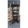 Image 3 : TWO SHELVING UNITS AND TWO STOOLS