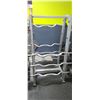 Image 5 : HAMMER STRENGTH RACK WITH SEVEN DIFFERENT IGX CURLED BARBELLS: 20LBS, 60, 70, 80, 90, 100, 110LBS