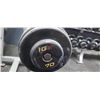 Image 8 : HAMMER STRENGTH RACK WITH SEVEN DIFFERENT IGX CURLED BARBELLS: 20LBS, 60, 70, 80, 90, 100, 110LBS