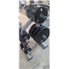 Image 3 : HAMMER STRENGTH WEIGHTS RACK WITH PLATES: FOUR 45LBS, FOUR 25LBS, FOUR 10LBS AND FOUR 5LBS PLATES