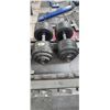 Image 3 : TWO 95LBS DUMBBELLS