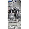 Image 3 : TWO 100LBS DUMBBELLS