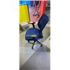 Image 5 : BLUE OFFICE CHAIR - NEAR NEW